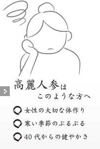 高麗人参はこのような方へ
