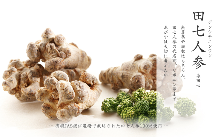 田七人参100％粉末 通販｜有機JAS認定農場栽培原料使用