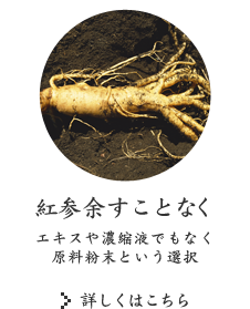 紅参余すことなく